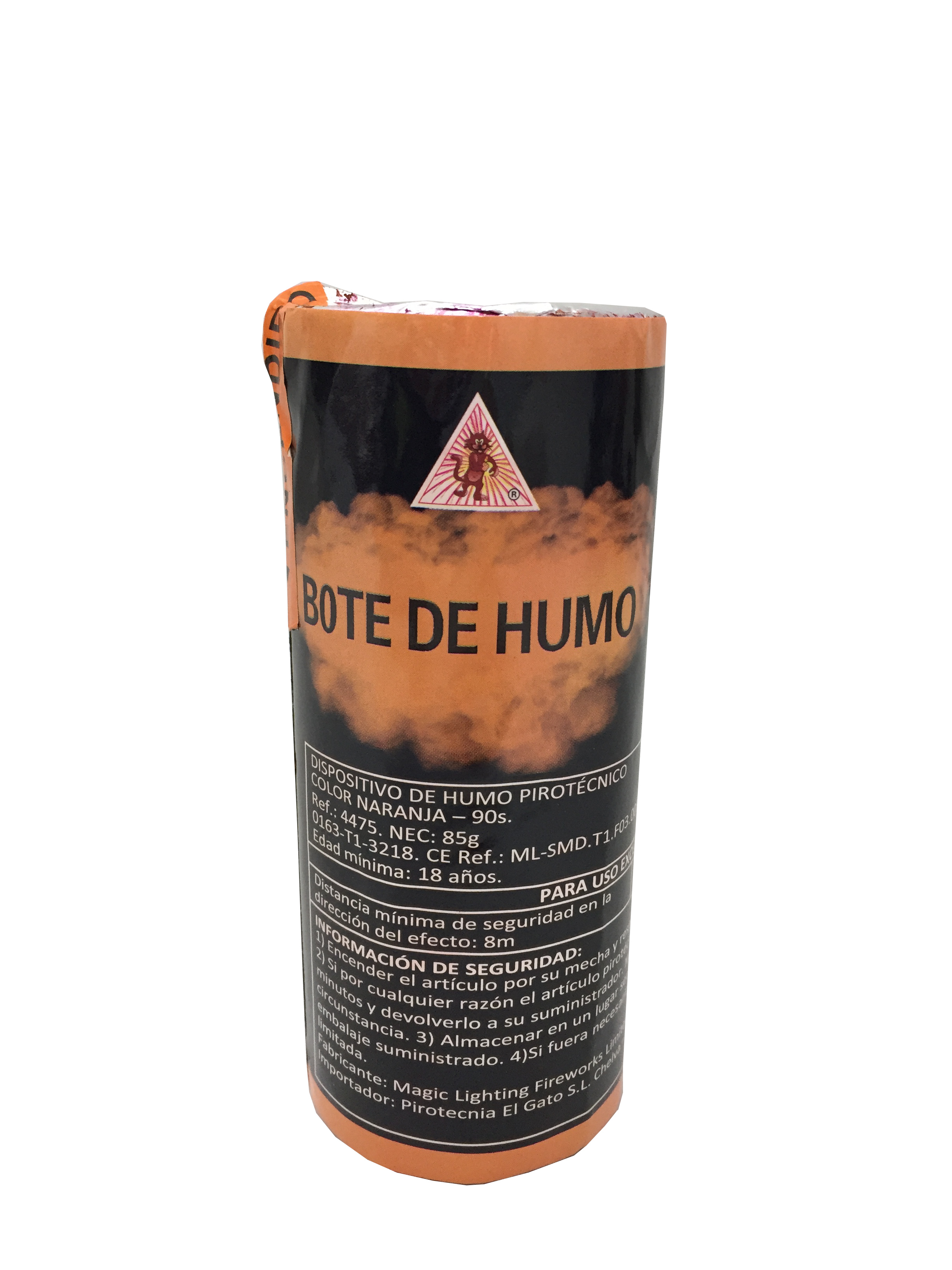 Bote de humo naranja (90s)